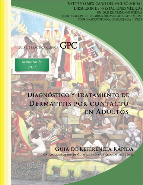 Pdf Gpc Imss Gob Mx · Diagnóstico Y Tratamiento De Dermatitis Por