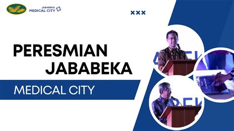 Menkes Budi Gunadi Sadikin Resmikan Jababeka Medical City YouTube