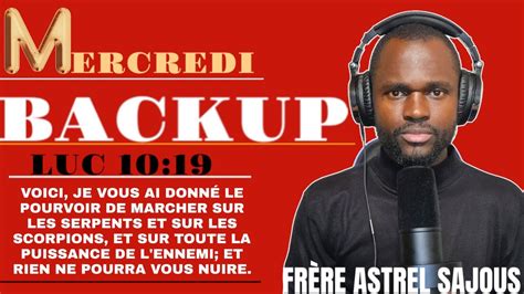 PRIÈRE DU SOIR MERCREDI BACKUP SPIRITUELLE 23 OCTOBRE 2024 AVEC FRÈRE