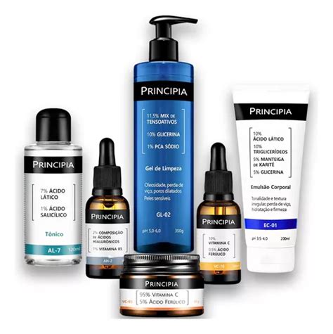 Kit Principia Skincare Limpeza E Anti Acne Completo Original