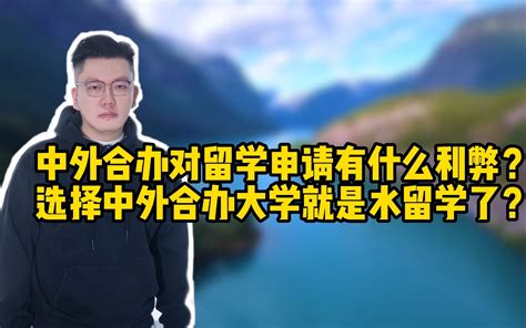 中外合办对留学申请有什么利弊？选择中外合办大学就是水留学了？哔哩哔哩bilibili