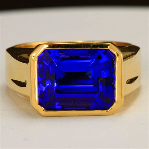 Men's Tanzanite Rings | Gold & Platinum Metals - Tanzanite Jewelry Designs