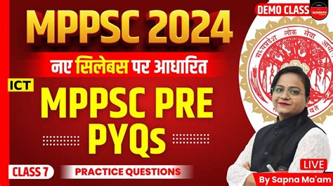 Mppsc Pre Mppsc Mppsc Prelims Pyqs Demo Class