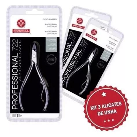 Kit Alicate De Cut Cula Mundial Inox Profissional Parcelamento