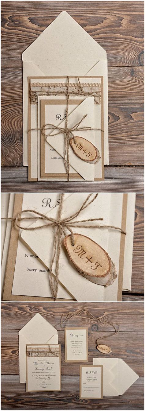 Diy Rustic Wedding Invitations Kits