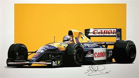 Mansell Approved Print Marks His Famous F Championship Win Motor