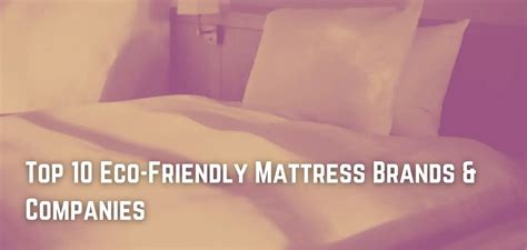 Top 10 Eco-Friendly Mattress Brands & Companies