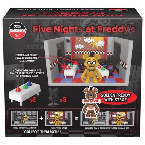 Funko Snaps Five Nights At Freddy S Golden Freddy With Stage Playset