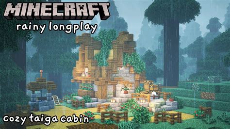 Minecraft Relaxing Rainy Longplay Peaceful Adventure Building A Cozy