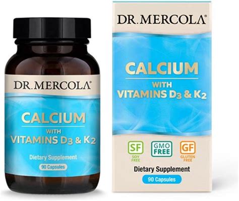 Dr Mercola Calcium With Vitamins D K Capsules Bol