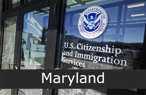 Oficinas De Inmigración En Maryland Uscis Sucursales