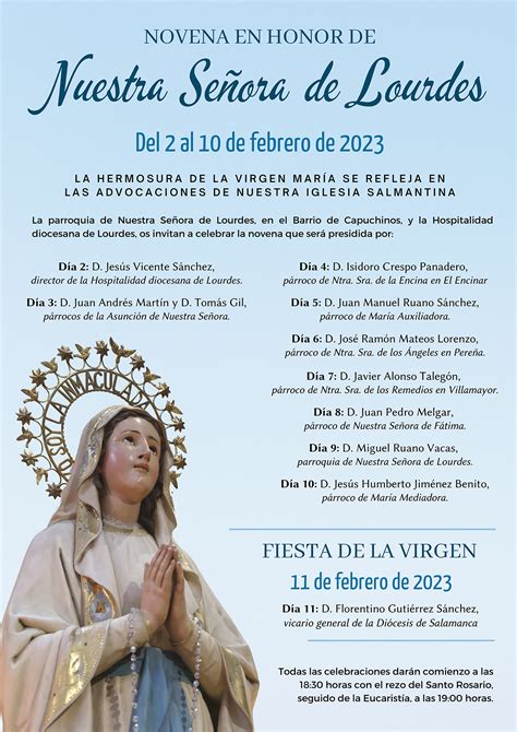 La Parroquia De Lourdes Prepara Con Una Novena La Fiesta De Su Titular