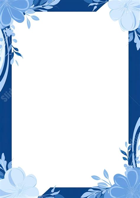 A Versatile Blue Border Design For Business Use Page Border Background