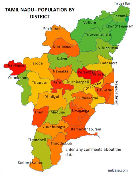 Tamil Nadu District Map – Map Of The World