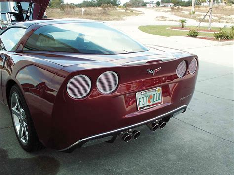 C6 2005 2013 Chevrolet Corvette Rear Bumper Letters Polished Corvette Letters Acc 042109