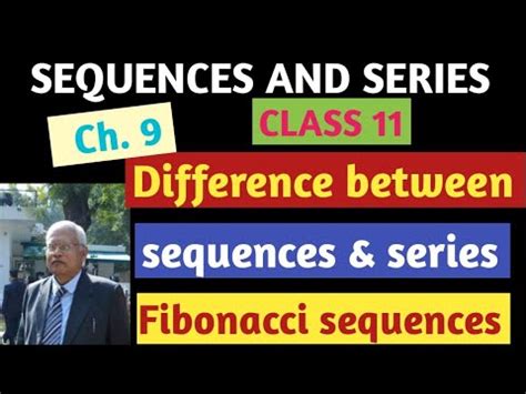 Class Maths Chapter Term Sequence And Series Difference