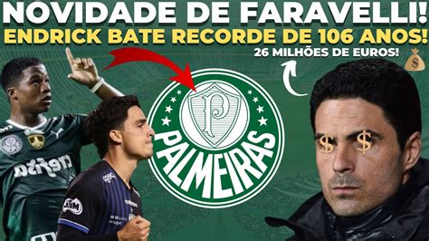 PALMEIRAS FARAVELLI VEM AÍ NOVIDADE DE REFORÇO ENDRICK DESTAQUE DE