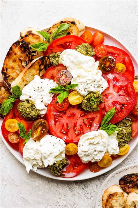 Tomato Burrata Salad The Wooden Skillet