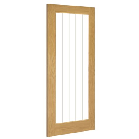 Deanta Ely Prefinished Oak Glazed L Full Fsc Doors