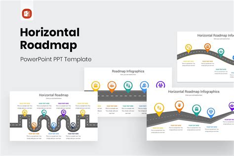 Horizontal Roadmap Powerpoint Template Nulivo Market