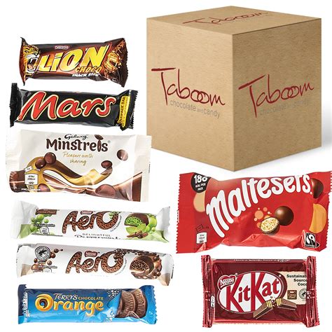 Select Uk Chocolates Box 8 Full Size British Chocolate Bars And