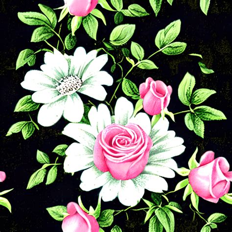 Pink Floral Pattern · Creative Fabrica