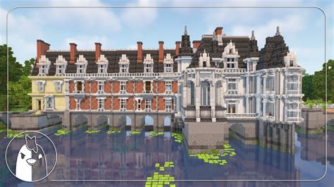 Royal River Estate French Chateau Gardens Minecraft Timelapse