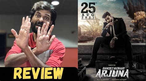 Gaandeevadhari Arjuna Review Cinemapicha Youtube