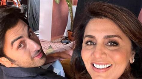 Ahead Of His Wedding Ranbir Kapoor Shoots For An Ad With Mother Neetu