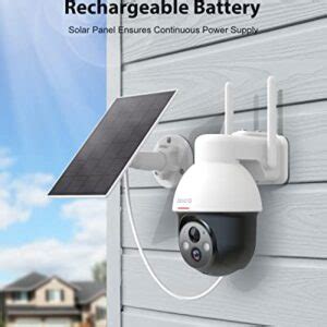 Dekco Solar Security Camera Wireless Outdoor K Night Vision With