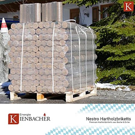 1000kg Palette 100x10kg Nestro Hartholzbriketts Buche Im Holzbrikett