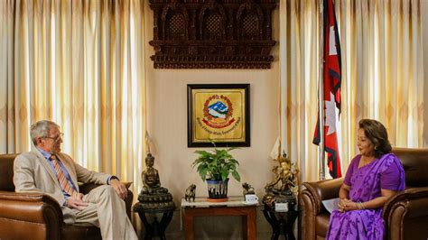 German Envoy Pays Courtesy Call On Foreign Minister Rana