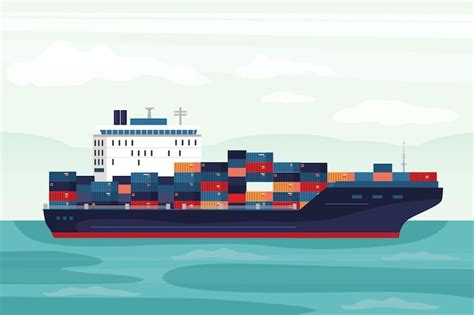 Vesselcargo Ship Vectors & Illustrations for Free Download