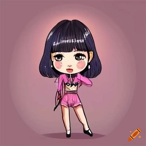 Chibi Full Body Illustration Of Blackpink S Lisa On Craiyon