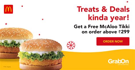 McDonald's Coupons & Offers: Flat 50% OFF + FREE Burger