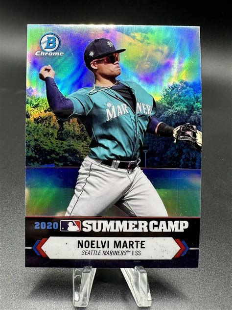 2021 Bowman Chrome 2020 Summer Camp Noelvi Marte Seattle Mariners SC