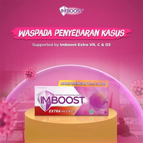 Jual IMBOOST EXTRA Plus Vitamin C Vitamin D3 Dan Zinc STRIP Isi 8