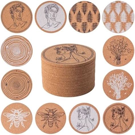 Amazon Coasters For Drinks Absorbent Cork Coasters With Holder