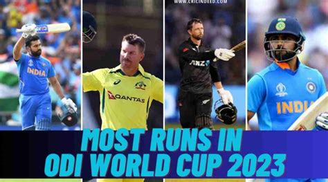 Most Runs | ODI World Cup 2023 - CricIndeed