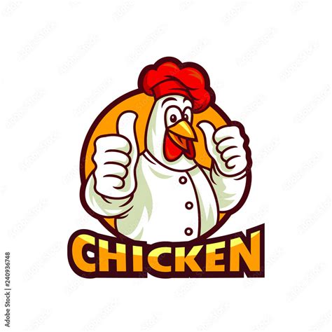 Fried Chicken Logo Template Vector Illustration Stock Vector Adobe Stock