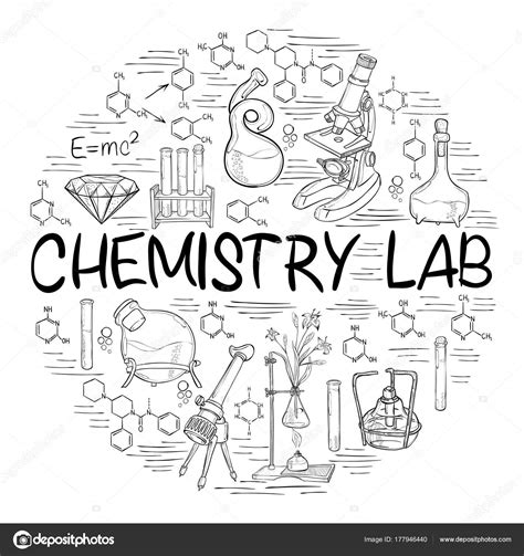 Dibujos Para Colorear De Instrumentos De Laboratorio De Quimica LogddWall