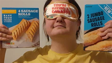 Food Review Blindfolded Taste Test Sausage Rolls Aldi Vs Iceland New £1