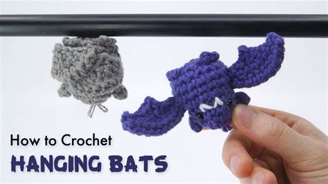 How To Crochet Hanging Bats Halloween Amigurumi Pattern Tutorial