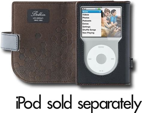 Best Buy Belkin Leather Folio Case For Apple Ipod Classic Black