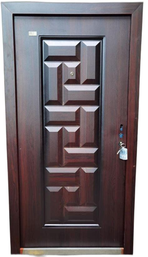 Powder Coated Entrance Steel Door For Home Thickness 3 5 Cm At Rs