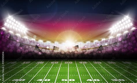 American Football Stadium Lights