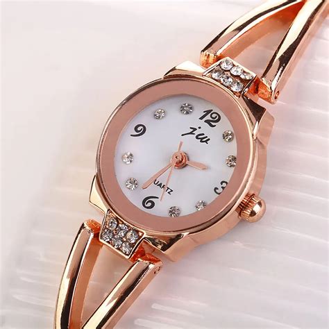 Fashion Women Girl Bracelet Watch Quartz Ol Ladies Alloy Wrist Watch