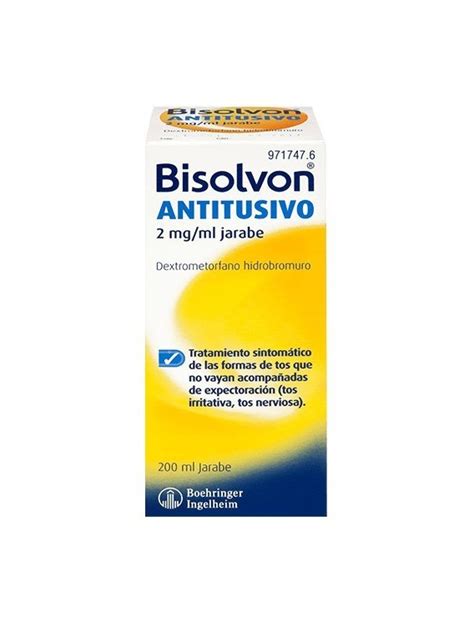 BISOLVON ANTITUSIVO 2 MG ML JARABE 1 FRASCO DE 200 ML