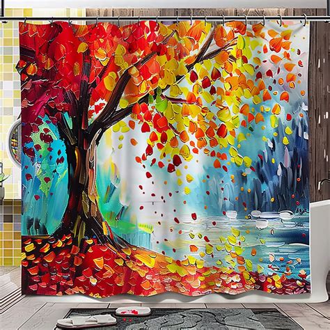 Transform Your Bathroom Into An Autumn Oasis With Our Colorful Tree