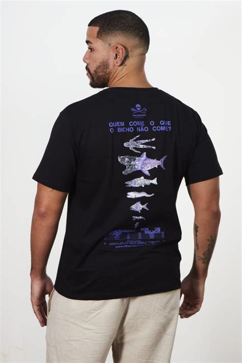 Camiseta Sea Shepherd x Heavy Metals Octopus 100 algodão BCI